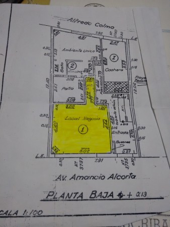 Local de 27 m2 sin expensas, apto todo destino, Av. Amancio Alcorta 3700