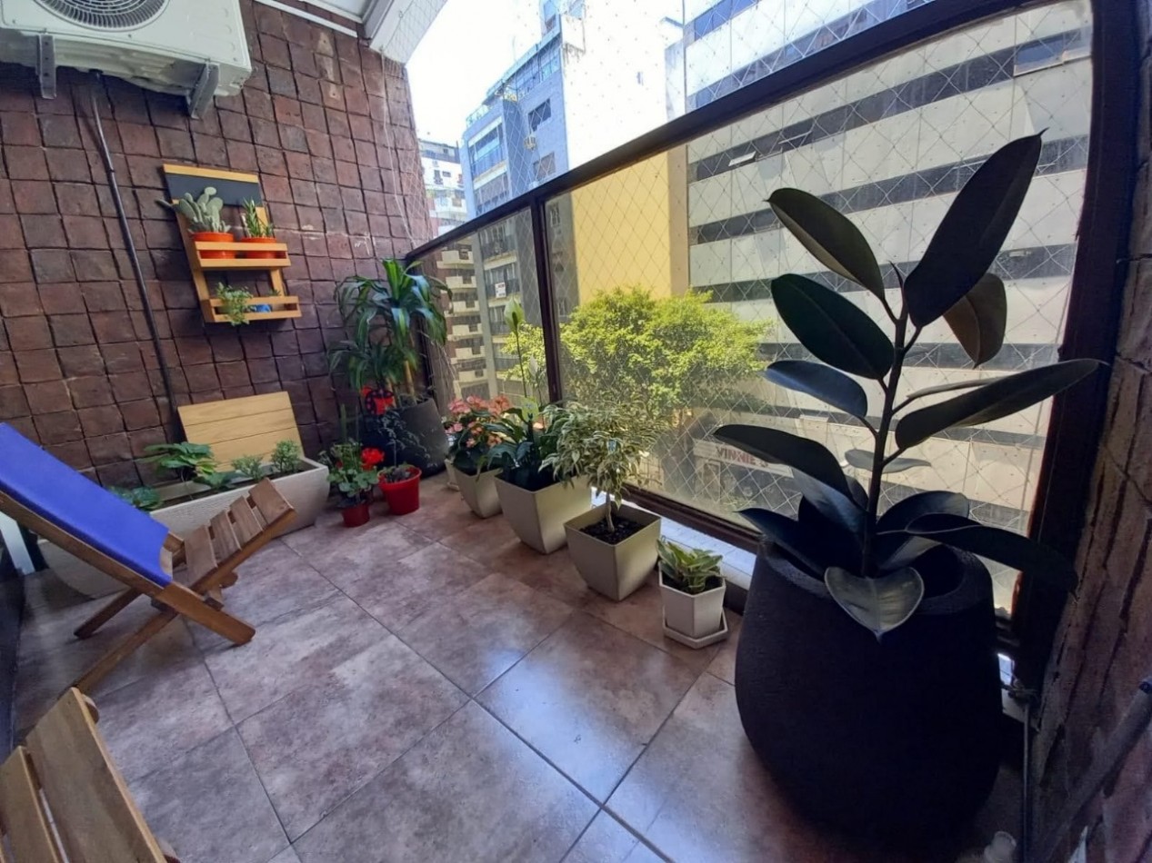 2 amb bcon fte 54 m2 a 100 parque Las Heras